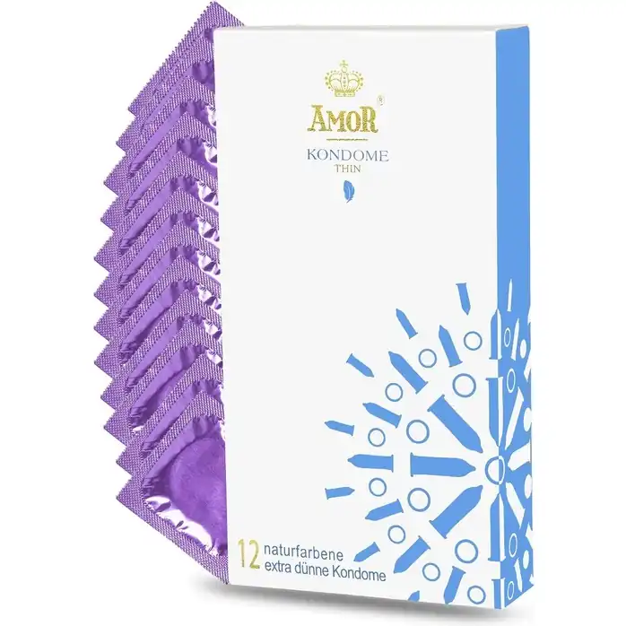 Супертонкие презервативы AMOR Thin - 12 шт