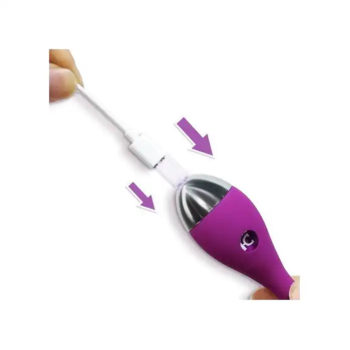 Фиолетовый вибромассажер G-Spot Evelyn - 15,1 см. Фотография 6.