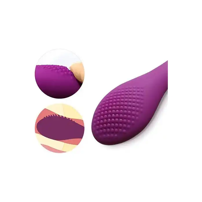 Фиолетовый вибромассажер G-Spot Evelyn - 15,1 см. Фотография 8.
