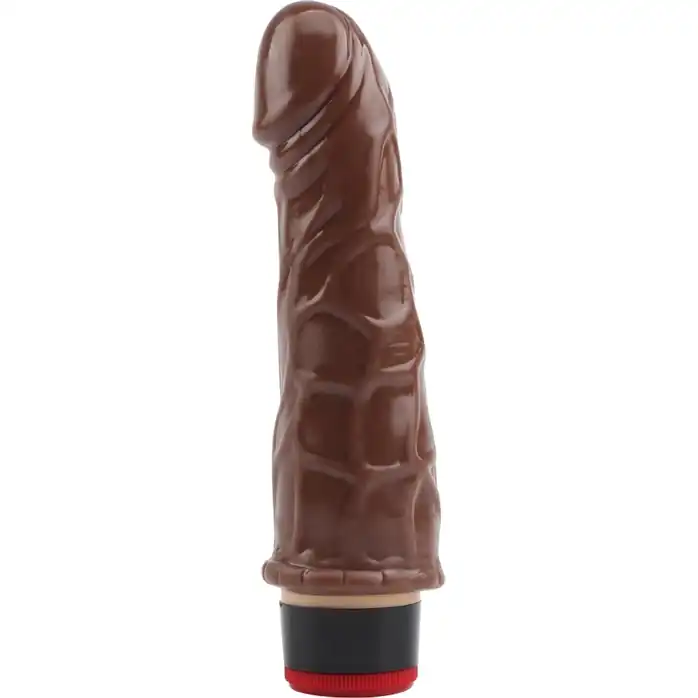 Коричневый вибратор-реалистик 7” Vibe Cock - 18 см - Real Touch XXX
