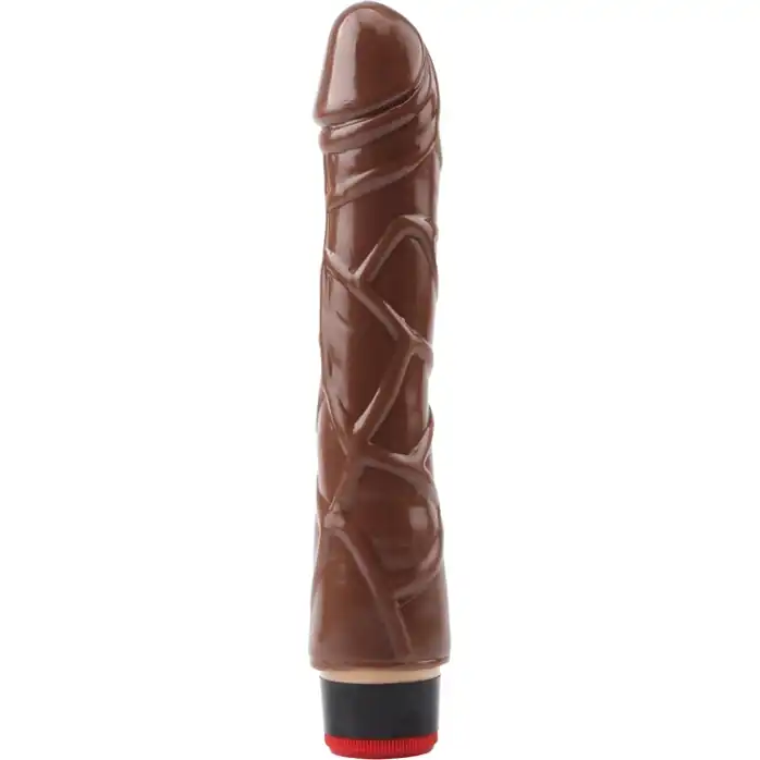 Коричневый вибратор-реалистик 9” Vibe Cock - 21,5 см - Real Touch XXX