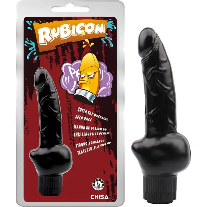 Черный вибратор-реалистик Obsidian Vibe Cock - 19 см - Rubicon. Фотография 2.
