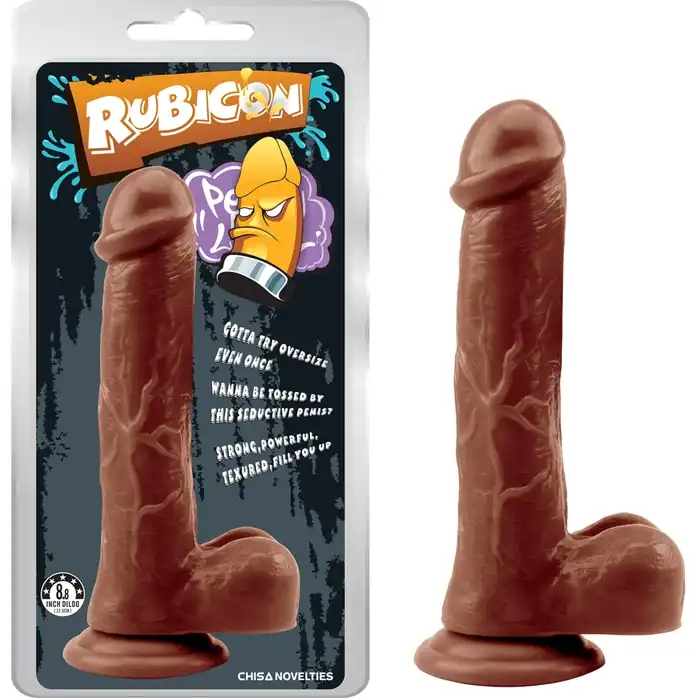 Коричневый фаллоимитатор Devil Inside Penis - 22,5 см - Rubicon. Фотография 2.