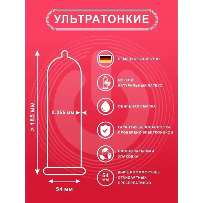 Ультратонкие презервативы ON Super Thin - 50 шт. Фотография 2.