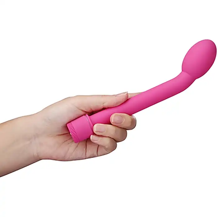 Ярко-розовый вибромассажер G-SPOT VIBRATOR - 21 см - All Time Favorites. Фотография 3.