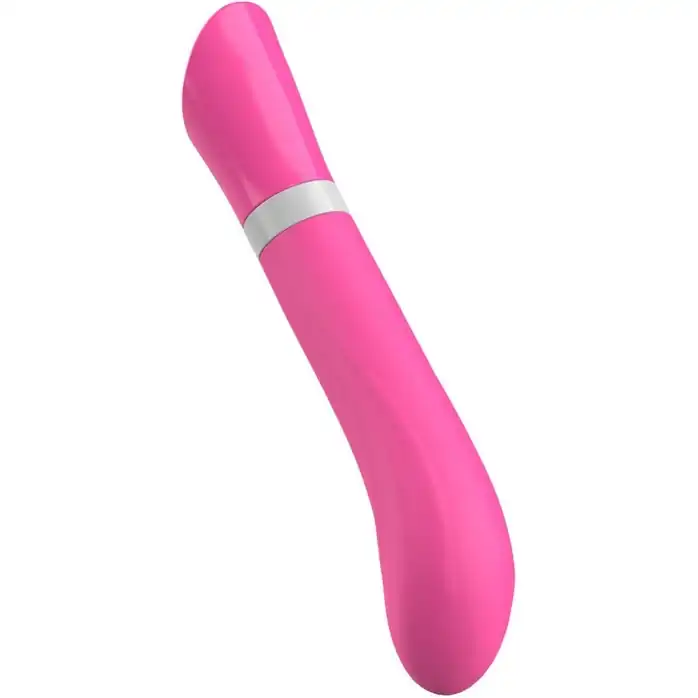Розовый G-стимулятор с вибрацией Bgood Deluxe Curve - 19,3 см. Фотография 2.