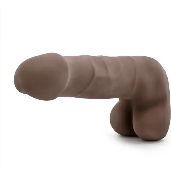 Коричневый фаллоимитатор Derrick - 17,78 см - Au Naturel. Фотография 3.