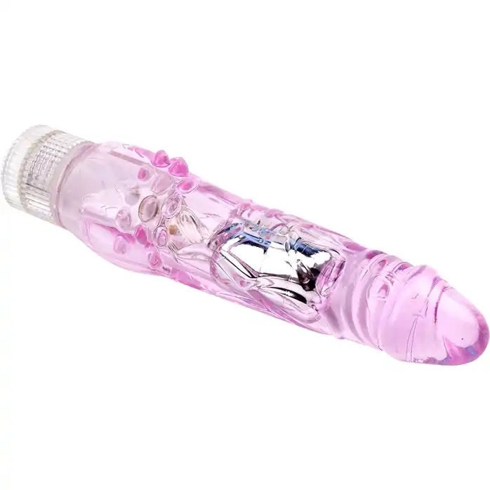 Фиолетовый вибратор Cobalt G-Spot с шипиками - 21 см - Crystal Jelly. Фотография 2.