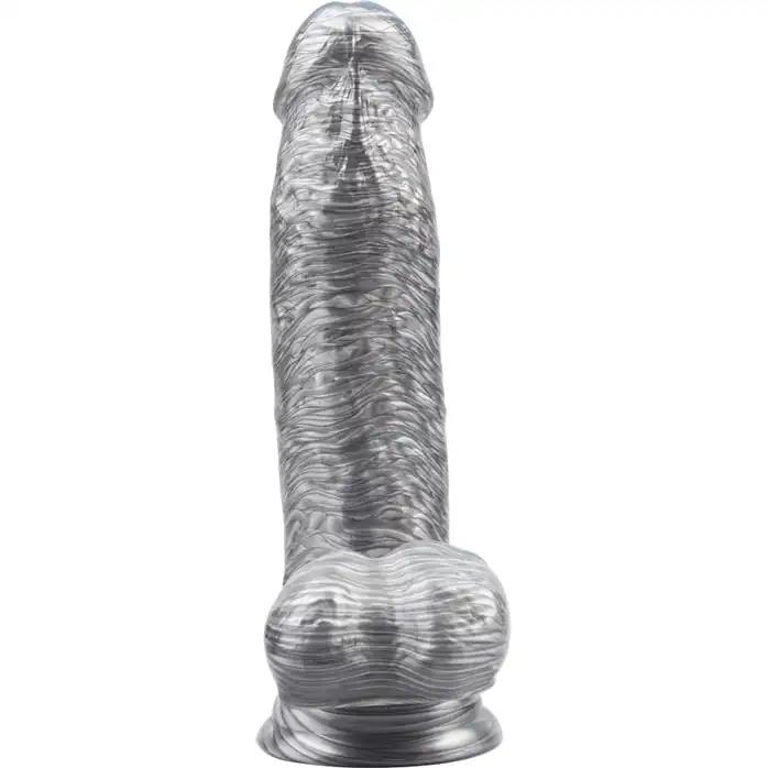 Серебристый фаллоимитатор Heywood Jablome - 17,8 см - Dark Muscle. Фотография 2.