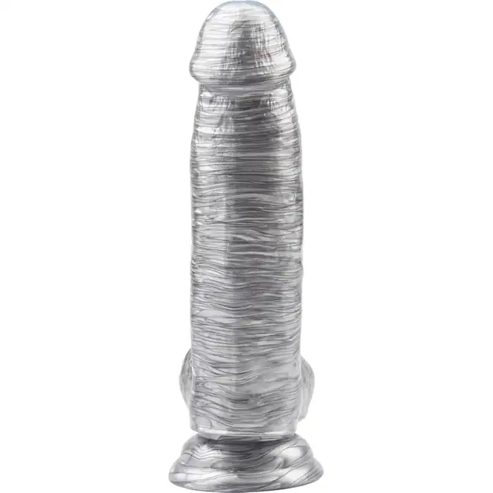 Серебристый фаллоимитатор Heywood Jablome - 17,8 см - Dark Muscle. Фотография 3.