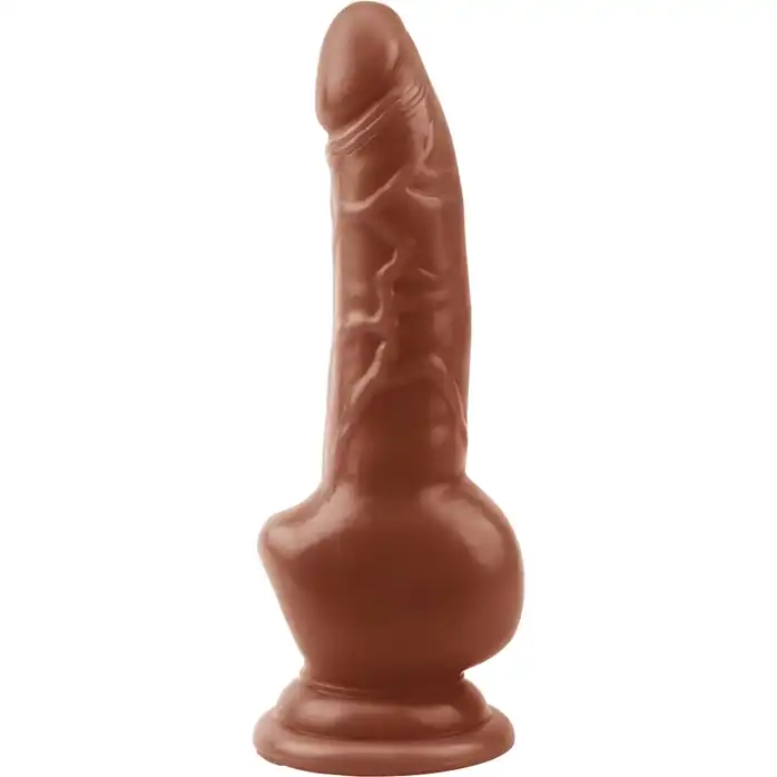 Коричневый фаллоимитатор Obsidian Intruder Penis - 18 см - Rubicon