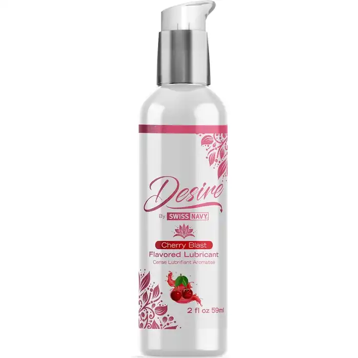 Женская смазка на водной основе с ароматом вишни Desire Flavored Lubricant Cherry Blast - 59 мл - Desire