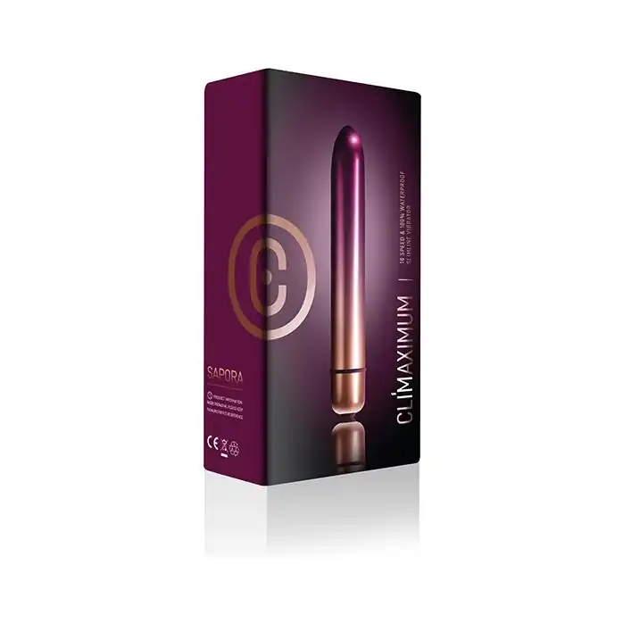 Фиолетовый мини-вибратор Climaximum Sapora - 13,5 см - Climaximum. Фотография 4.
