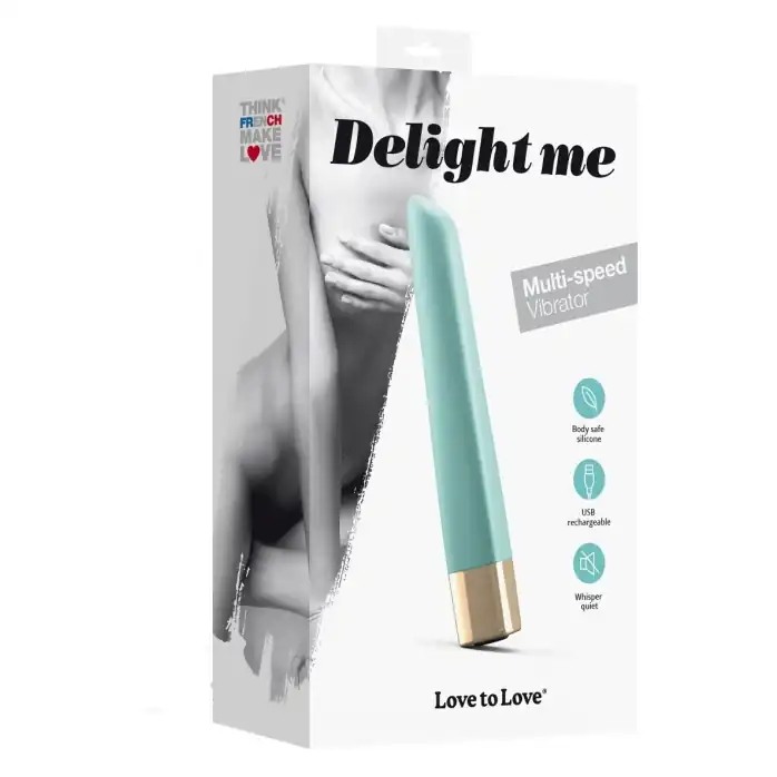 Мятный мини-вибромассажер Delight Me - 12 см. Фотография 6.
