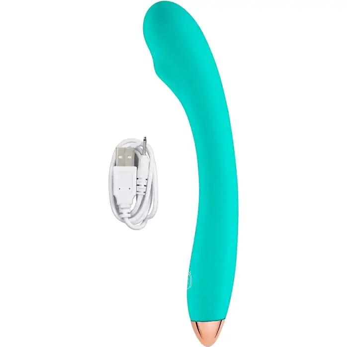 Зеленый гибкий вибратор Cloud 9 G-Spot Slim Flexible Vibrator - 16 см - Cloud 9. Фотография 4.
