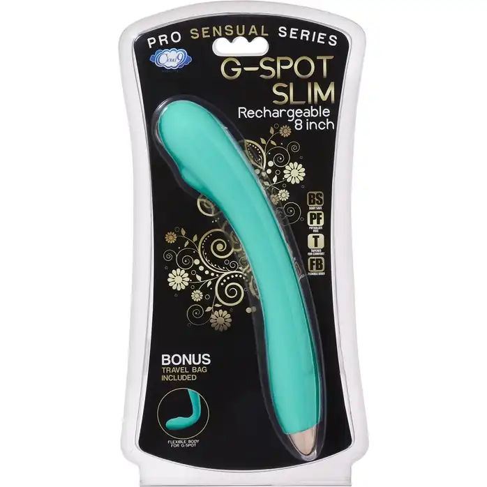 Зеленый гибкий вибратор Cloud 9 G-Spot Slim Flexible Vibrator - 16 см - Cloud 9. Фотография 5.