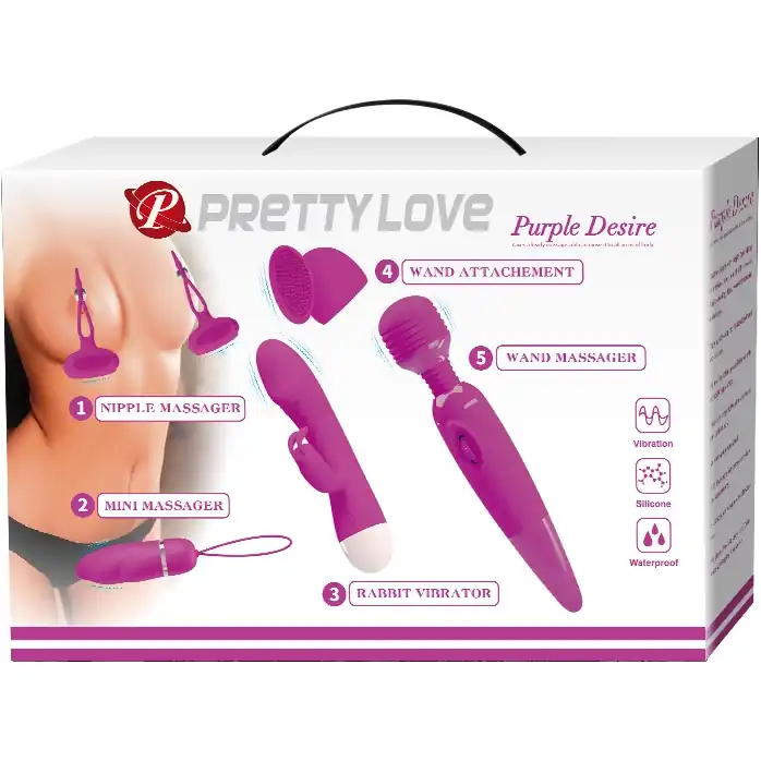 Женский вибронабор Purple Desire - Pretty Love. Фотография 9.