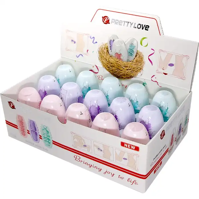 Набор из 15 мини-мастурбаторов Fantastic Egg Hard Boiled - Pretty Love. Фотография 8.