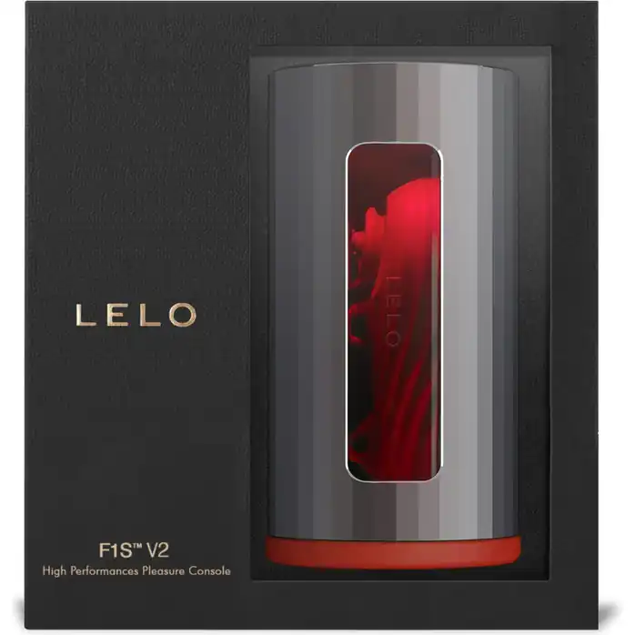 Черно-красный мастурбатор Lelo F1S V2. Фотография 5.