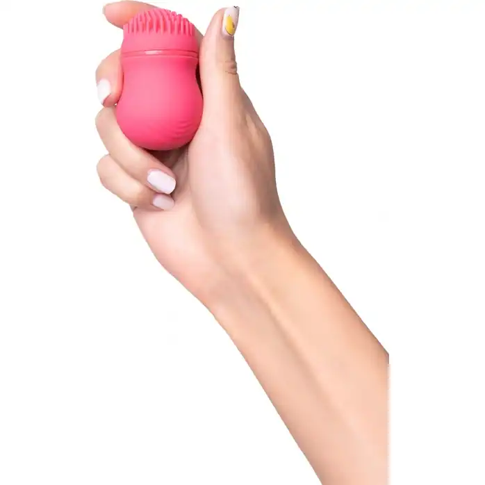 Розовый стимулятор клитора PPP CURU-CURU BRUSH ROTER. Фотография 3.