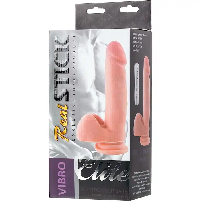 Реалистичный вибратор TOYFA RealStick Elite Vibro - 20 см - RealStick Elite. Фотография 8.