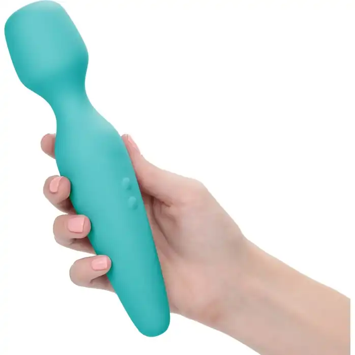 Голубой wand-вибромассажер They-ology Vibrating Intimate Massager. Фотография 3.