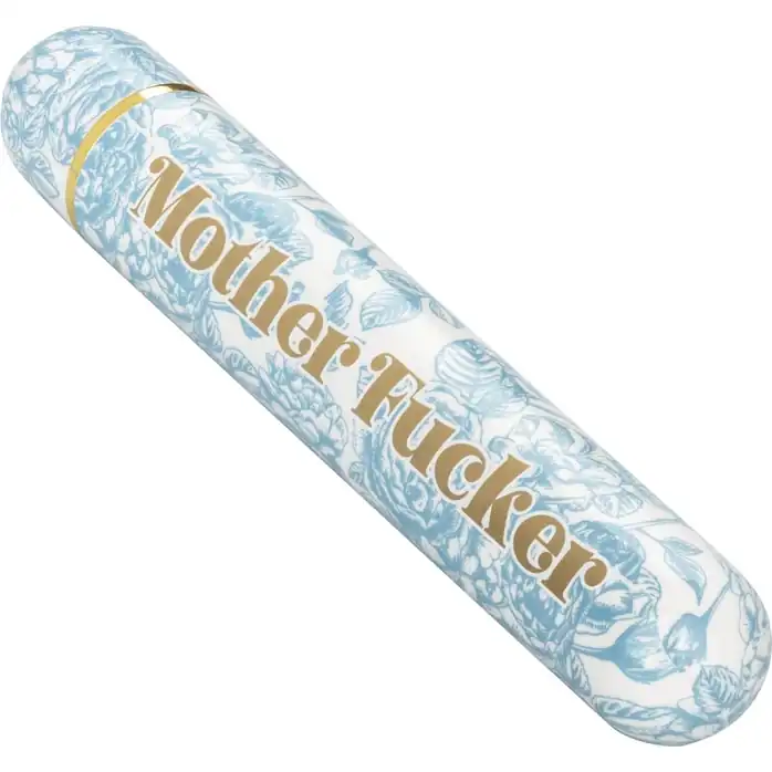 Голубой классический вибратор Naughty Bits Mother Fucker Personal Vibrator - 18 см - Naughty Bits. Фотография 3.