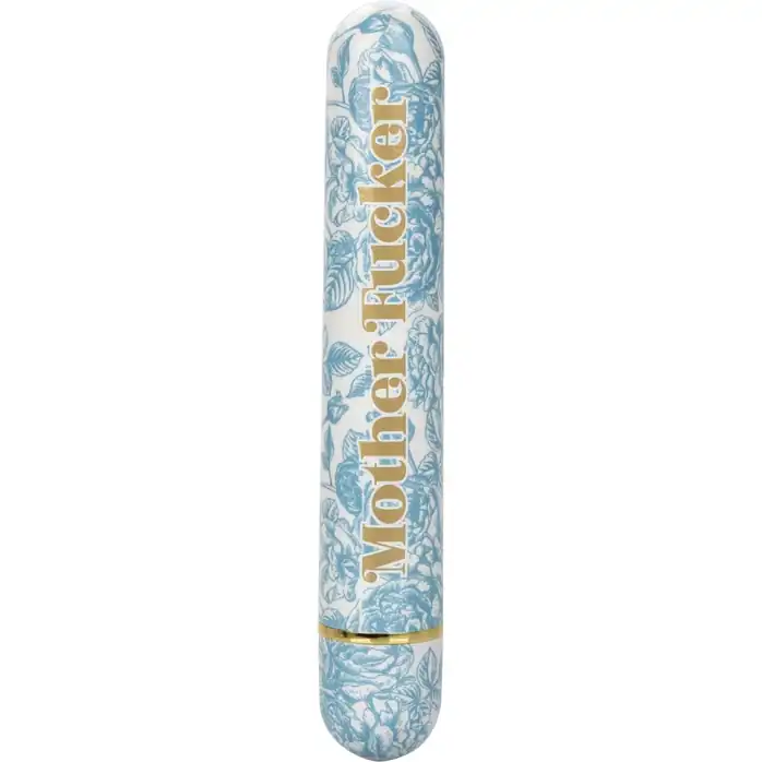 Голубой классический вибратор Naughty Bits Mother Fucker Personal Vibrator - 18 см - Naughty Bits