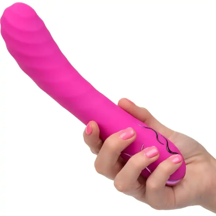 Розовый вибромассажер Insatiable G Inflatable G-Wand с функцией расширения - 21,5 см. Фотография 4.