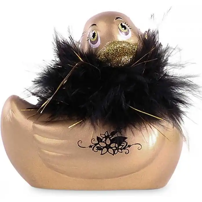 Золотистый вибратор-уточка I Rub My Duckie 2.0 Paris