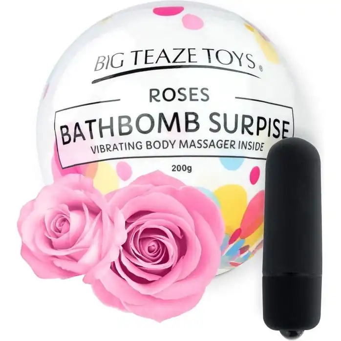 Бомбочка для ванны Bath Bomb Surprise Rose вибропуля