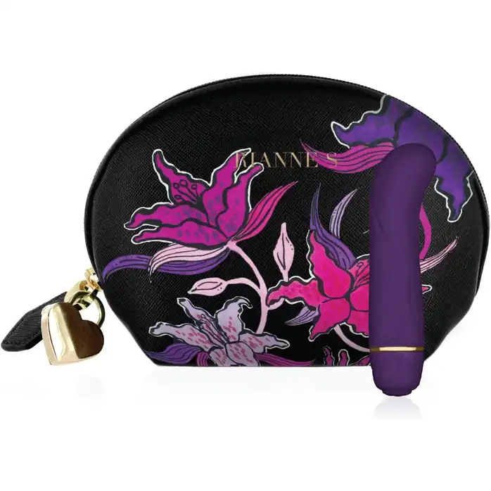Фиолетовый G-стимулятор с вибрацией Mini G Floral - 10 см. Фотография 2.