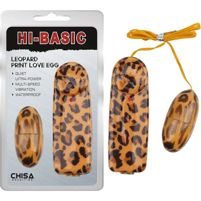 Леопардовое виброяйцо Leopard Print Love Egg - Hi-Basic. Фотография 2.
