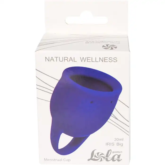 Синяя менструальная чаша Iris - 20 мл - Natural Wellness. Фотография 2.