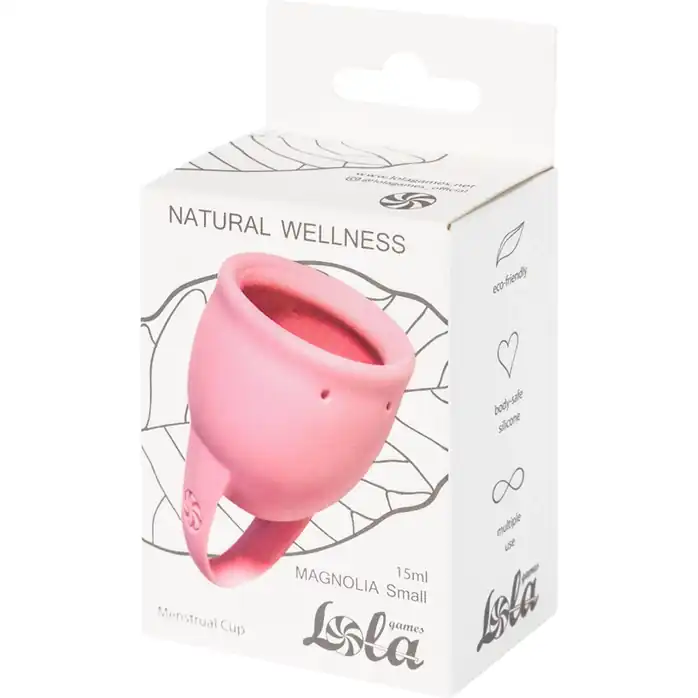 Розовая менструальная чаша Magnolia - 15 мл - Natural Wellness. Фотография 2.