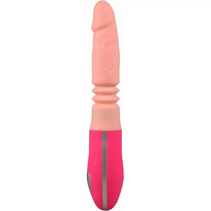 Телесный вибростимулятор зоны G с поступательными движениями Flesh Punch - 26,5 см