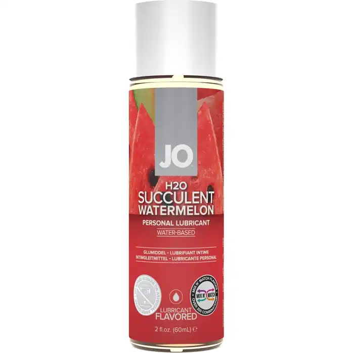 Лубрикант на водной основе с ароматом арбуза JO Flavored Watermelon - 60 мл - JO H2O Flavors