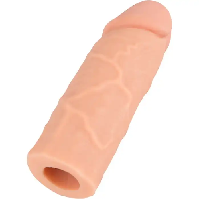 Телесная насадка-реалистик Extension Sleeve - 15,5 см - Nature Skin