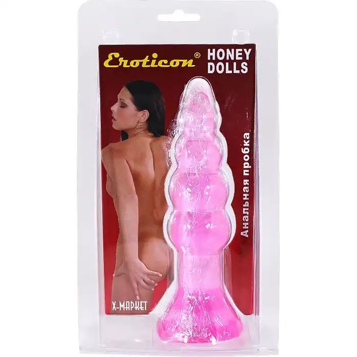 Гелевый анальный массажер HONEY DOLLS - 18 см. Фотография 3.