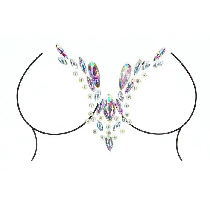 Пояс для чулок с гартерами и наклейкой Kiss Garterbelt Dazzling Sticker - Le Desir. Фотография 5.