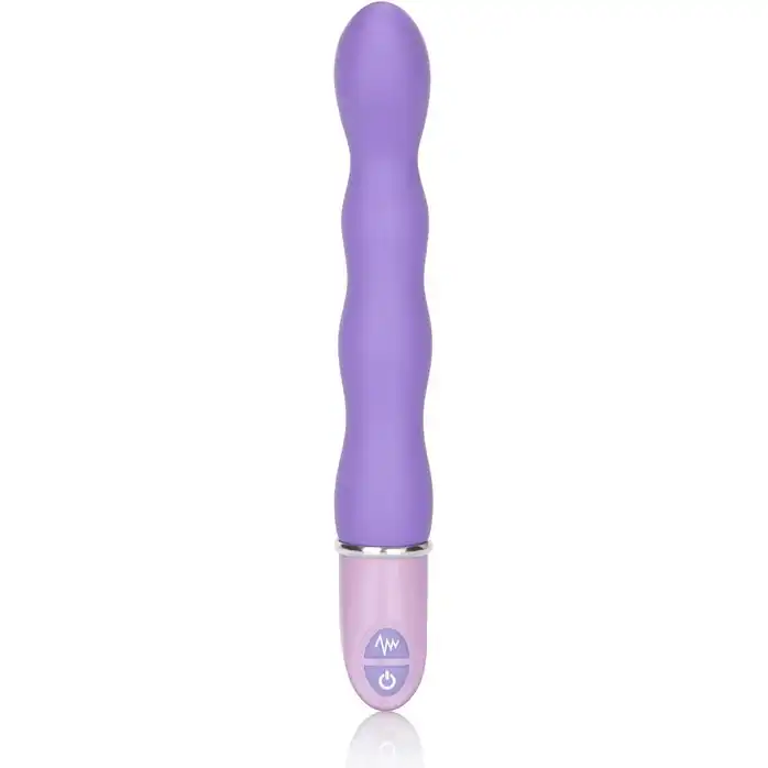 Силиконовый фиолетовый вибратор Lia Magic Wand - 21 см - Lia. Фотография 3.