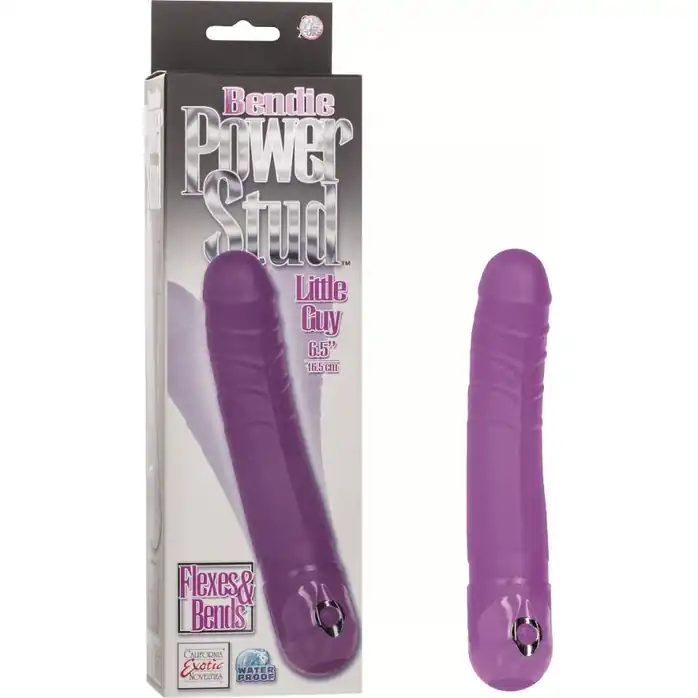 Фиолетовый вибратор Bendie Power Stud Little Guy - 16,5 см - Studs. Фотография 2.