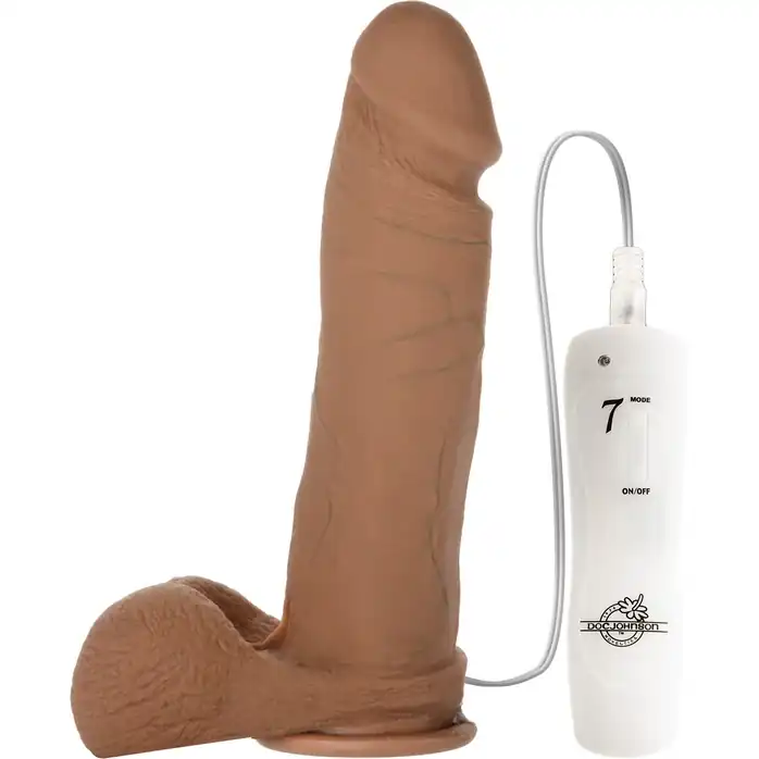 Реалистичный вибратор из Realistic Cock UR3 Brown - 24 см - The Realistic Cock
