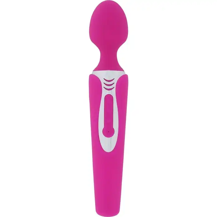 Розовый вибростимулятор LEGEND MASSAGER - 20 см - Caresse