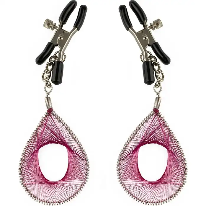 Зажимы для сосков Teardrop Nipple Clamps - Fetish Fantasy Series. Фотография 3.