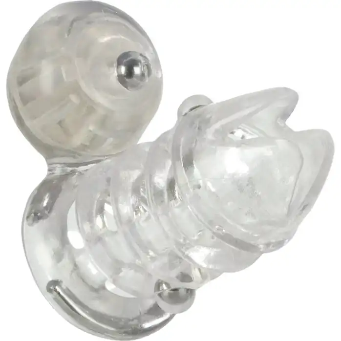 Вибронасадка с клиторальным стимулятором Vibrating Support Plus Instant Activation - Couples Enhancers
