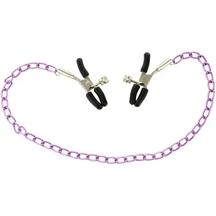 Металлическая цепочка на соски с зажимами Nipple Chain