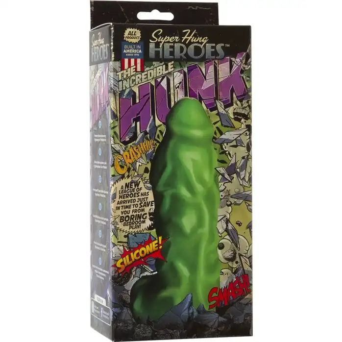 Зеленый фаллоимитатор Халка SUPER HUNG HEROES The Incredible Hunk - 25 см. Фотография 2.