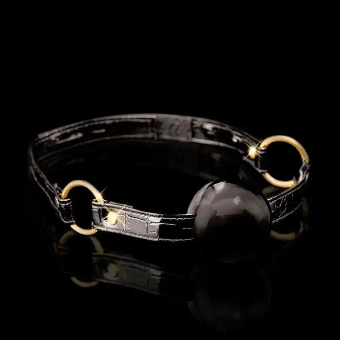 Силиконовый кляп-шар Ball Gag - Fetish Fantasy Gold. Фотография 3.