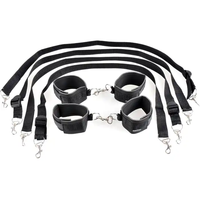 Набор для бондажа Cuff And Tether Set - Fetish Fantasy Series